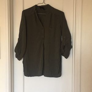 Green Blouse - Quater length sleeves